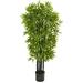 Nearly Natural 51â€� Bamboo Artificial Tree with Black Trunks UV Resistant (Indoor/Outdoor)