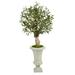 Nearly Natural 3.5 Olive Artificial Tree in Sand Colored Urn