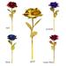 Valentine s Day Flowers 24K Gold Foil Rose Flower Galaxy Mother s Day New Year Artificial Roses Wedding Flowers Purple