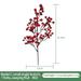 TENCE 5 Stems Red Berry Artificial Flower Festive Fake Flower Year Home Decor Party