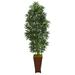 Nearly Natural 5.5ft. Bamboo Palm Artificial Plant in Decorative Planter