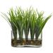 Nearly Natural Vanilla Grass Artificial Plant in Oval Vase