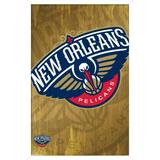 NBA New Orleans Pelicans - Logo 13 Wall Poster 14.725 x 22.375 Framed