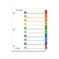 OneStep Printable Table of Contents and Dividers 10-Tab 1 to 10 11 x 8.5 White 1 Set