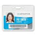 Proximity ID Badge Holders Horizontal Clear 3.75 x 3 Holder 3.5 x 2.25 Insert 50/Pack | Bundle of 10 Packs