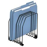 Wire Organizer 7 Sections Letter To Legal Size Files 7.38 X 5.88 X 8.25 Black | Bundle of 5 Each