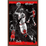 Michael Jordan - Sketch Wall Poster 22.375 x 34 Framed