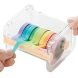 MABOTO Tape Dispenser Cutter Roll Tape Holder Organizer Desktop DIY Sticker Roll Tape Cutter Dispenser Office Desk Accessory