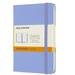 Moleskine Classic Hard Cover Notebook 3-1/2 x 5-1/2 Ruled 192 Pages (96 Sheets) Hydrangea Blue