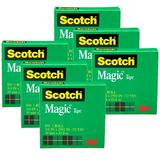 Scotch Magic Tape Refill Rolls 3/4 x 36 Yards 6 Rolls (MMM810341296-6)