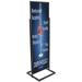 Displays2go MFLF2269B2 Poster Floor Stand 22x69-Inch Top Loading Double Sided with Lens