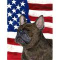 11 x 15 in. USA American Flag with French Bulldog Garden Size Flag