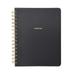 Russell & Hazel Vegan Leather Notebook 6 1/4 x 8 Ruled 98 Sheets Black