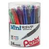 Pentel R.S.V.P. Mini Ballpoint Pen 1 mm Assorted Ink 24/Pack -PENBK91MN24M