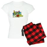 CafePress - San Francisco Travel Poster Pajamas - Women s Light Pajamas