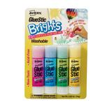 Avery Glue Stic Brights Assorted Colors Washable Nontoxic 0.21 oz. 4 Sticks (00102)