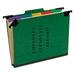 Pendaflex Hanging-Style Personnel Folders 5 Dividers with 1/5-Cut Tabs Letter Size 1/3-Cut Exterior Tabs Green