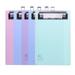 Etereauty 5 Pack Mini Transparent Clipboard Tiny A6 Clip Boards Colourful Plastic Clipboard Memo Size Low Profile Clip (Random Color)