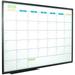 JILoffice Dry Erase Calendar Whiteboard - Magnetic White Board Calendar Monthly 36 x 24 Inch Black Aluminum Frame Wall Mounted Board for Office Home and School