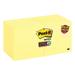 Post-it Super Sticky Notes 3 in x 3 in 16 Pads 90 Sheets/Pad 2x the Sticking Power Canary Yellow