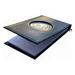 the official writing pad us navy spiral notebook case with medallion - 3 x 5