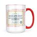 Neonblond Worlds Best Accommodation Manager Certificate Award Mug gift for Coffee Tea lovers