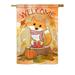Ornament Collection - Welcome Fall Foxy Fall - Seasonal Harvest & Autumn Impressions Decorative Vertical House Flag 28 x 40 Printed In USA