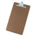 Hardboard Clipboard 1 Capacity Holds 8 1/2 X 14 Brown | Bundle of 5 Each