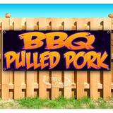 BBQ Pulled Pork 13 oz Vinyl Banner With Metal Grommets
