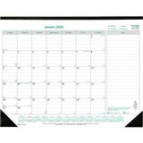 Brownline EcoLogix Monthly Desk Pad Calendar 22 x 17 100% Recycled FSC Certified Green/White January To December 2023 C177437