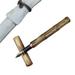 HGYCPP Handmade Bamboo Fountain Pen Ink Pen Art Fountain Pen Broad Stub Chisel Pointed Nib F Nib Office Writing Gift 0.5mm