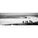 Silhouette of surfers standing on the beach Australia Poster Print (36 x 12)