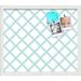 PinPix 20x17 Custom Cork Bulletin Board Diamond Modern Pattern Aqua Poster Board Has a Fabric Style Canvas Finish Framed in Diamond Modern Pattern Aqua by ArtToFrames (PinPix-1798)