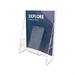 Stand-Tall Wall-Mount Literature Rack Magazine 9.13w x 3.25d x 11.88h Clear