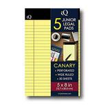 iScholar Canary Legal Pad 5 Pack (95805)
