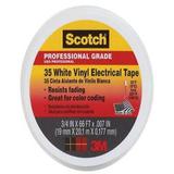 3M Scotch 3/4 in. W x 66 ft. L White Vinyl Electrical Tape (Pack of 10)