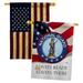 Breeze Decor BD-MI-HP-108020-IP-BOAA-D-US15-BD 28 x 40 in. Military Impressions Decorative Vertical Double Sided USA Vintage National Guard Americana Applique House Flags - Pack of 2