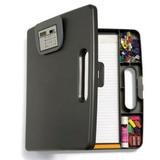 officemate portable clipboard case with calculator gray (83372)