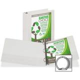 Samsill Earth s Choice Round Ring View Binders 2 Binder Capacity - Letter - 8 1/2 x 11 Sheet Size - 450 Sheet Capacity - 3 x Round Ring Fastener(s) - 2 Internal Pocket(s) - Vinyl Cardboard Polypr