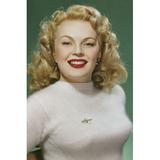 June Haver 1940 s rich color photo sweater girl pin up 24x36 Poster