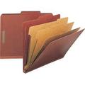 Nature Saver Legal Size Expansion Classification Folders Legal - 8 1/2 x 14 Sheet Size - 8 Fastener(s) - 2 Fastener Capacity for Folder 1 Fastener Capacity for Divider - Red