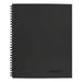 Wirebound Business Notebook 1 Subject Wide/legal Rule Black Cover 11 X 8.5 80 Sheets | Bundle of 2 Each