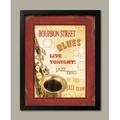 Framed New Orleans Jazz III Best Ad Black Modern Classy Jazz Sign Quality Easy Mardi 11x14