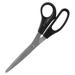 Sparco 8 Bent Multipurpose Scissors 8 Overall Length - Bent - Stainless Steel - Black - 2 / Pack