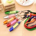 LED Light Pen Ergonomic Comfortable to Grip Capsule Shape Multi-functional 1.0mm LED Ballpoint Pen School Supplies Red