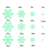 Yannee Electrostatic Fluorescent Snowflake Sticker Christmas Ornament Snowflake Sticker