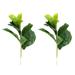 Small Artificial Fiddle 11inch Faux Ficus Lyrata Tree for Home Decor