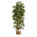 Nearly Natural 75 Bamboo Artificial Tree in Handmade Natural Jute and Cotton Planter