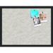 PinPix 24x18 Custom Cork Bulletin Board White Sand Poster Board Has a Fabric Style Canvas Finish Framed in White Sand by ArtToFrames (PinPix-1880)