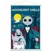 Disney Tim Burton s The Nightmare Before Christmas - Moonlight Chills Wall Poster with Wooden Magnetic Frame 22.375 x 34